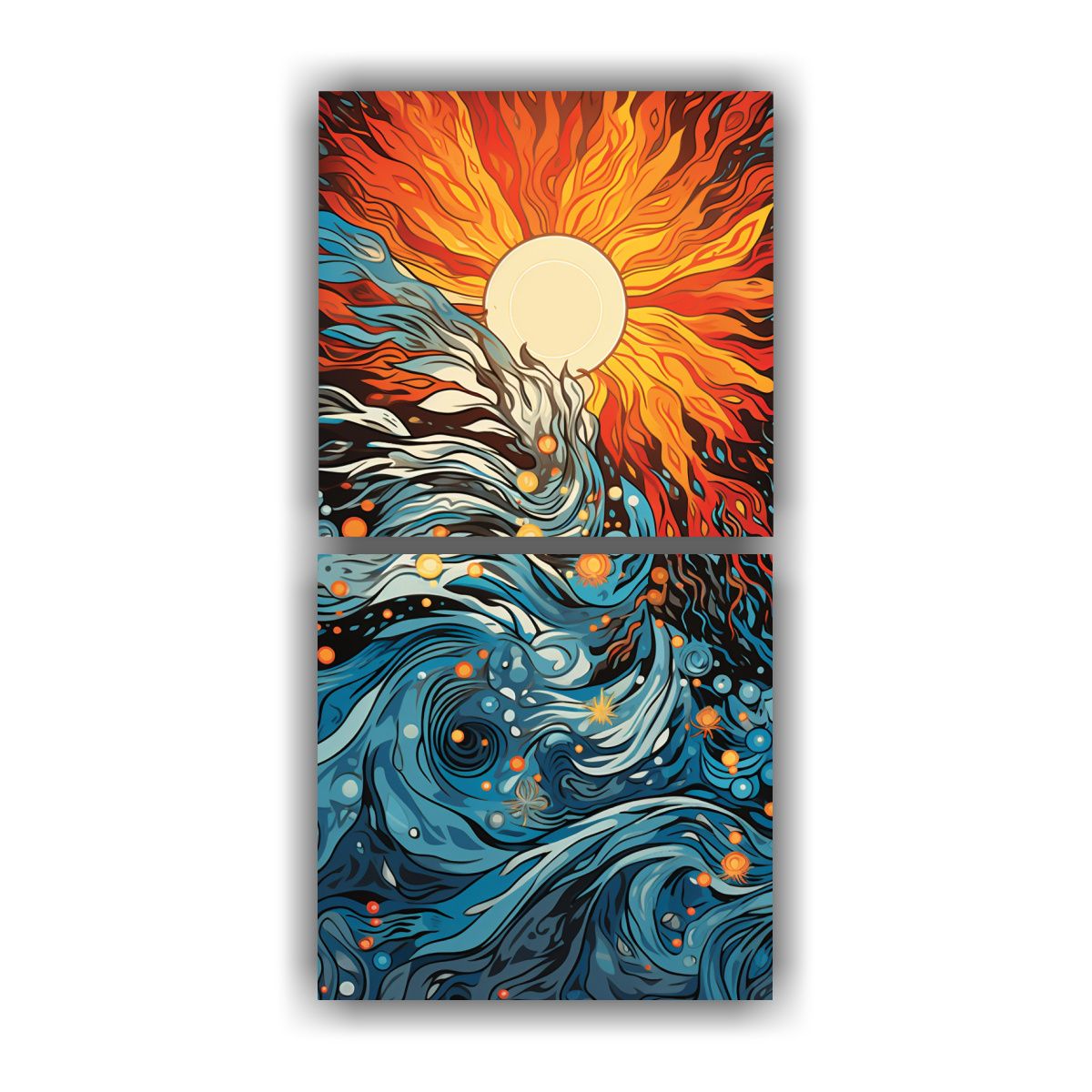 GENERICO - Set 2 Artes Fotografía Exposición Patrón 50x100 Cm