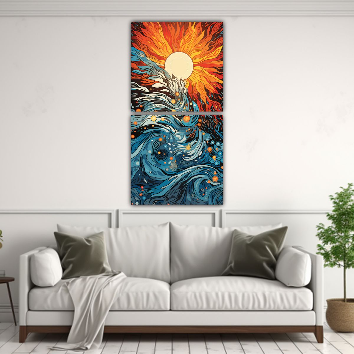 GENERICO - Set 2 Artes Fotografía Exposición Patrón 50x100 Cm