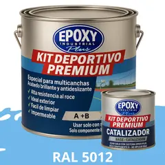 EPOXY - PINTURA ALTO TRÁFICO Deportivo Premium Epóxica 2K 1G RAL 5012