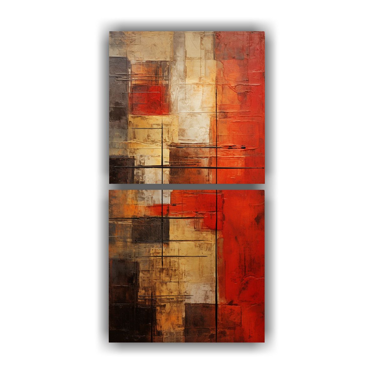 GENERICO - Cuadros Abstractos Modernos Con Exclusivas 20x40 Cm