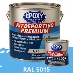 EPOXY - PINTURA ALTO TRÁFICO Deportivo Premium Epóxica 2K Plus 1G RAL 5015