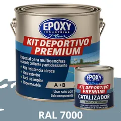 EPOXY - PINTURA ALTO TRÁFICO Deportivo Premium Epóxica 2K Plus 1G RAL 7000