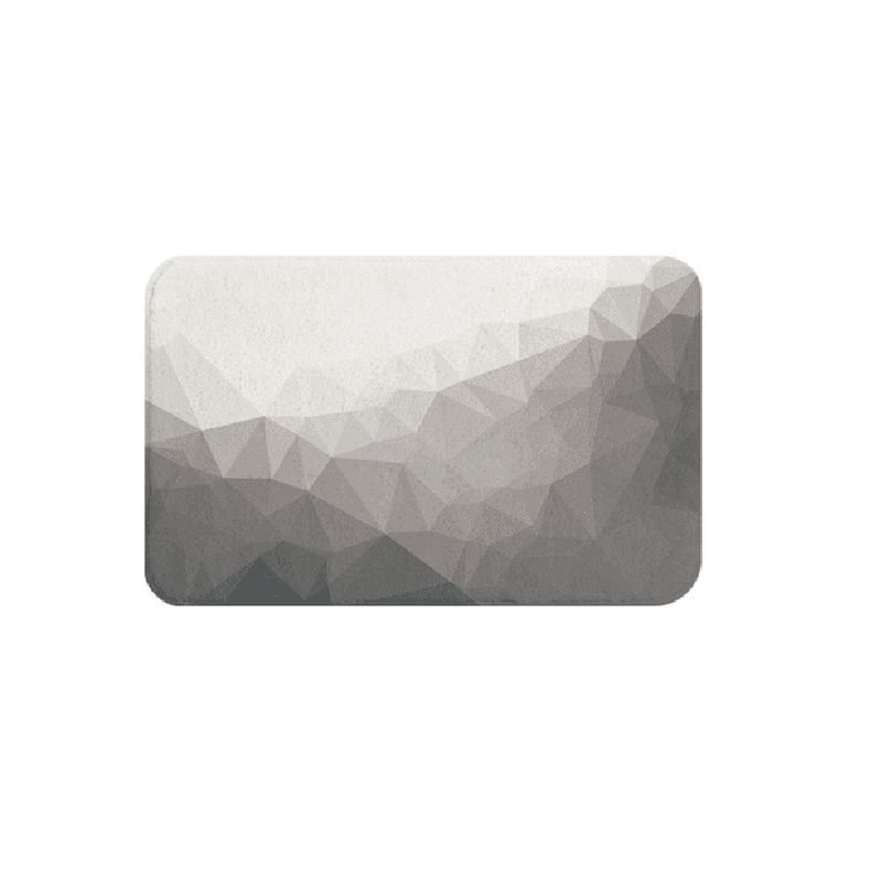 CARIBEE - Alfombra De Baño Absorbente Suave De Baño Gris
