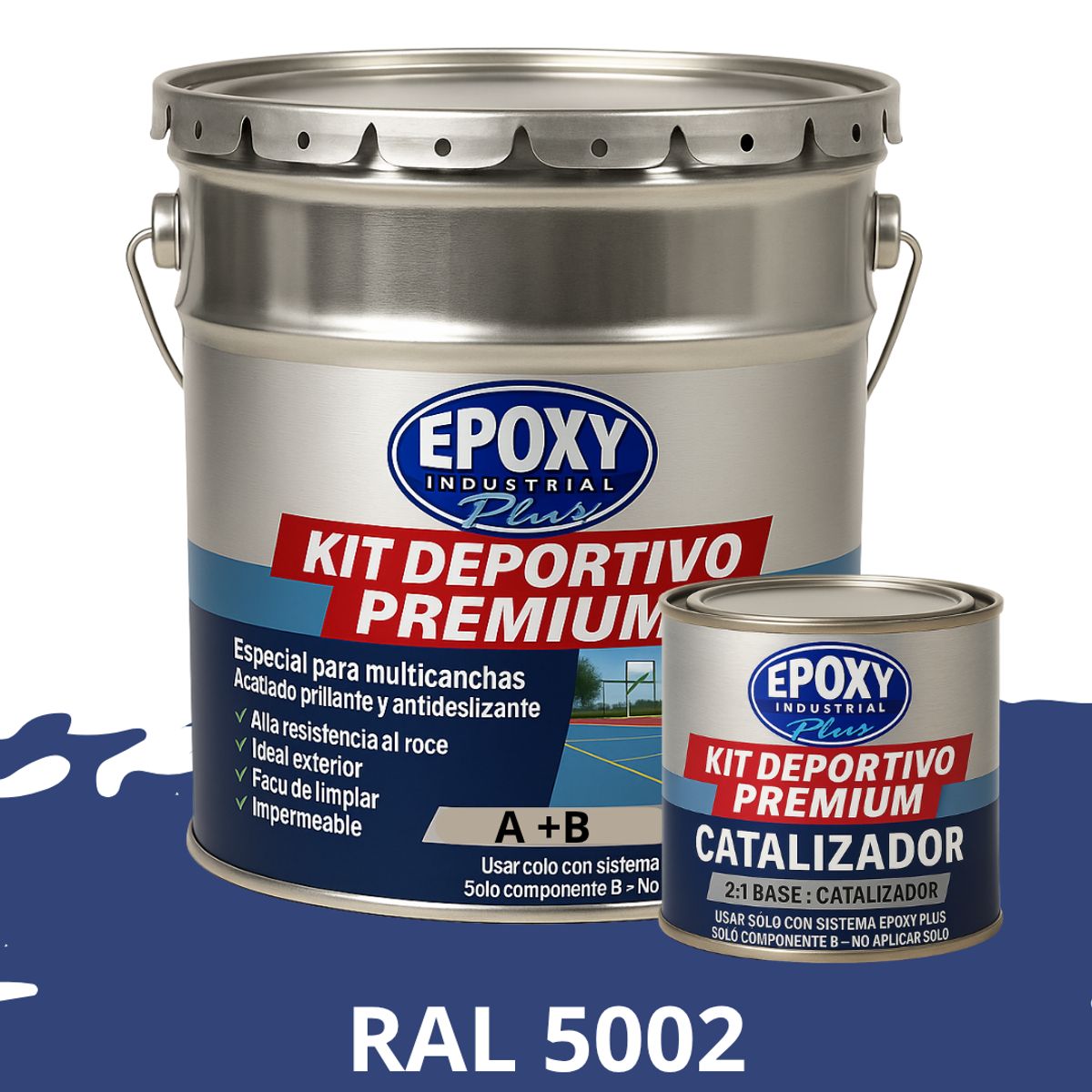 EPOXY - ALTO TRÁFICO  Deportivo Premium  Epóxica 2K  EpoxyPlus 4G RAL 5002