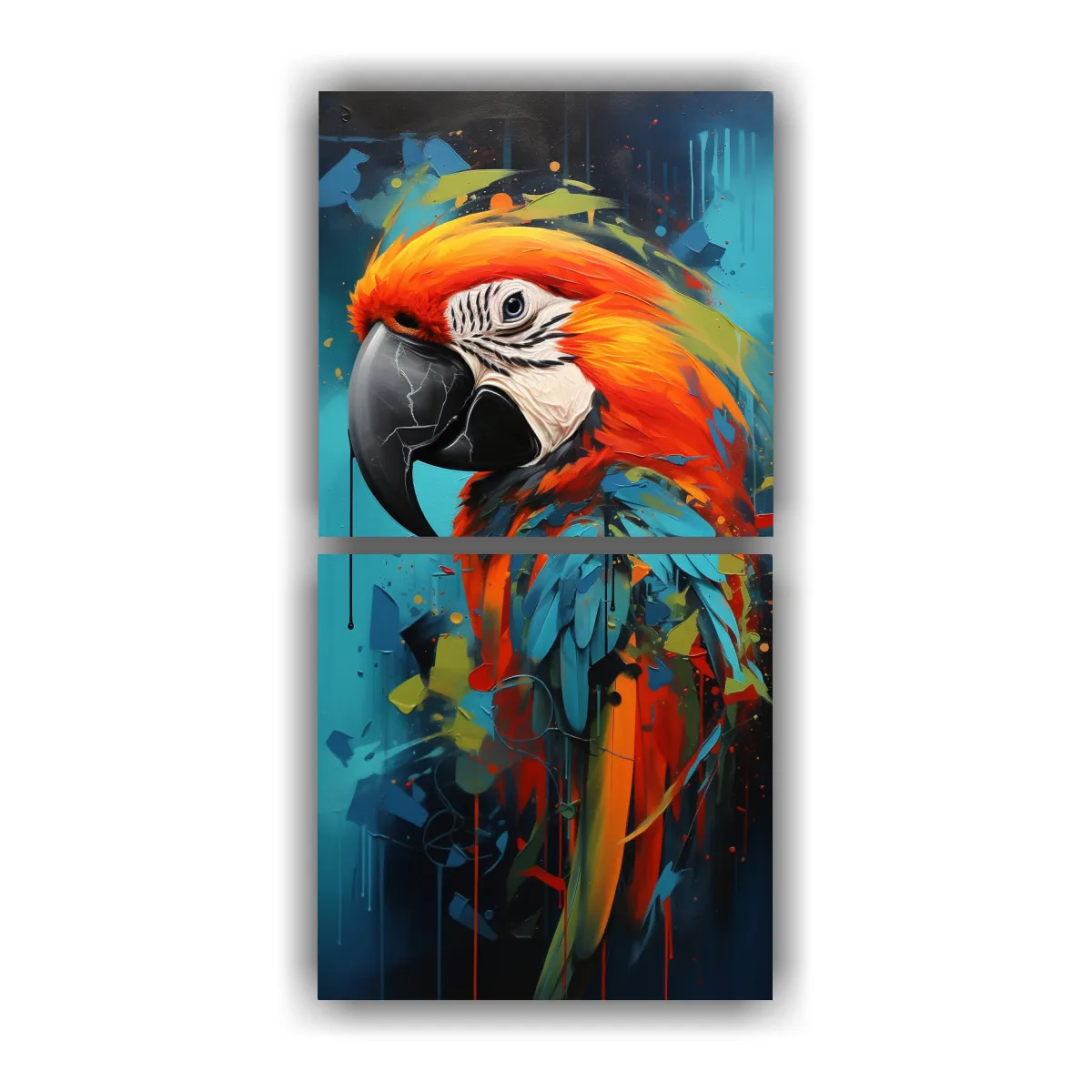 GENERICO - Cuadros Tela Sublimada Animales Abstractos Para 60x120 Cm