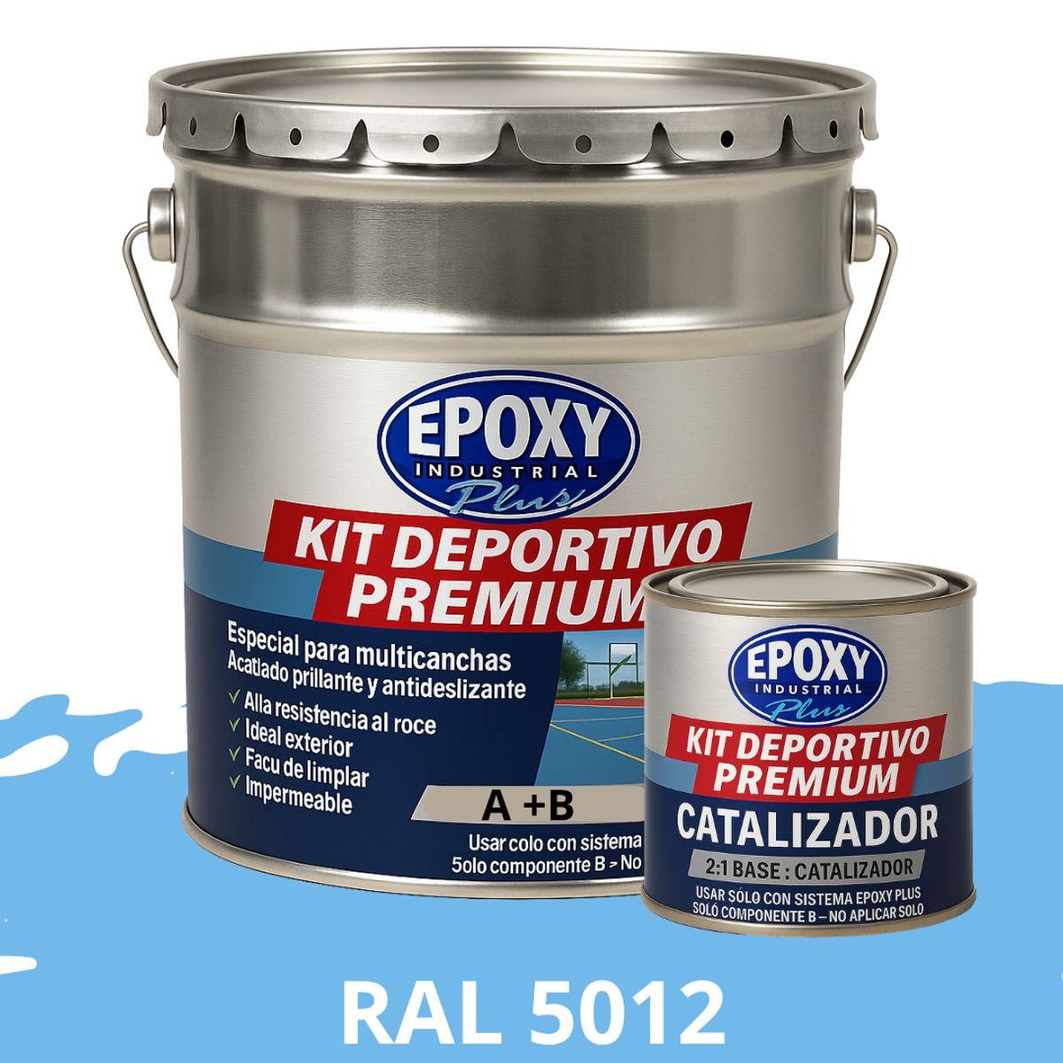 ALTO TRÁFICO  Deportivo Premium  Epóxica 2K  Epoxy 4G RAL 5012, marca EPOXY - Foto Principal