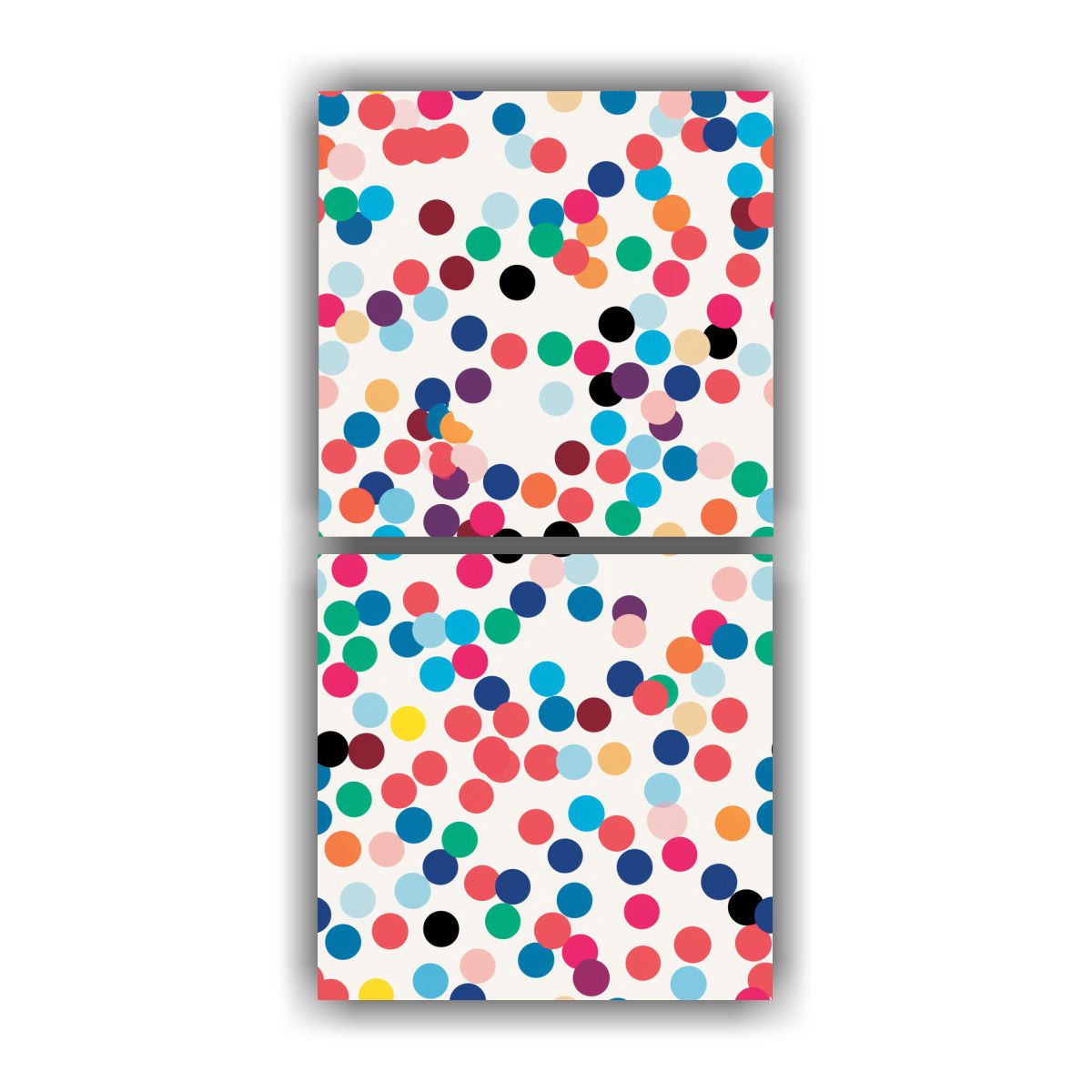 GENERICO - Dos Lienzos Calidos Gama De Colores Sumérgete En 40x80 Cm