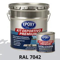 EPOXY - PINTURA ALTO TRÁFICO Deportivo Premium Epóxica 2K 4G RAL 7042