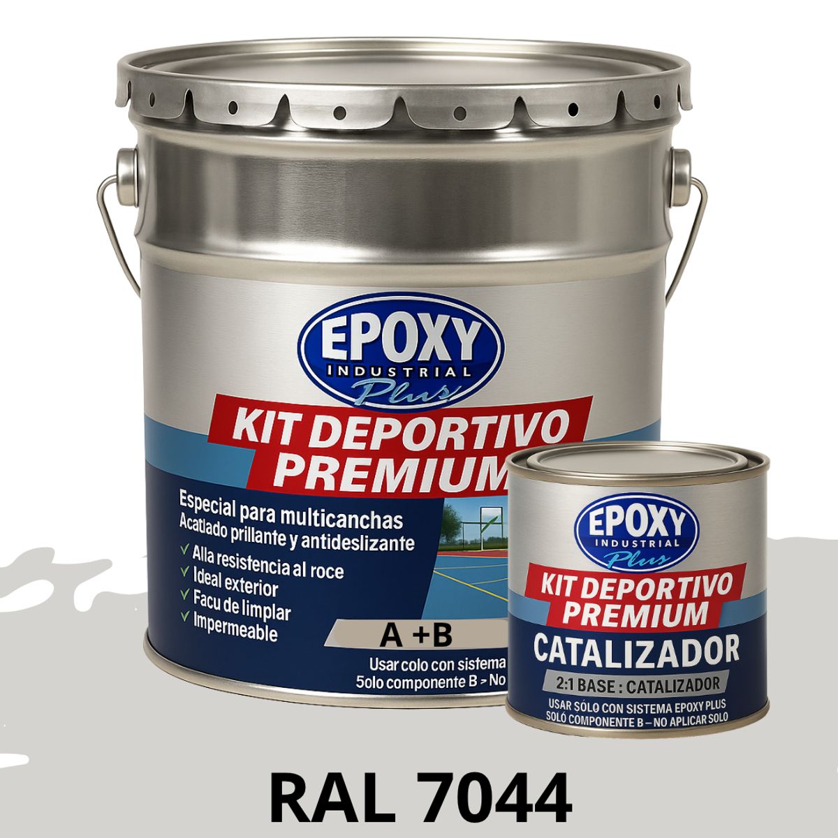 EPOXY - PINTURA  ALTO TRÁFICO  Deportivo Premium  Epóxica 2K 4G RAL 7044