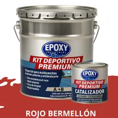 EPOXY - PINTURA ALTO TRÁFICO Deportivo Premium Epóxica 2K 4G ROJO BERMELLON