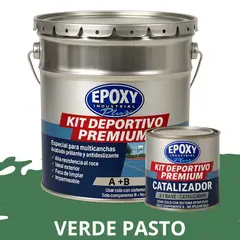 EPOXY - PINTURA ALTO TRÁFICO Deportivo Premium Epóxica 2K 4G VERDE PASTO