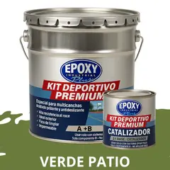 EPOXY - PINTURA ALTO TRÁFICO Deportivo Premium Epóxica 2K 4G VERDE PATIO