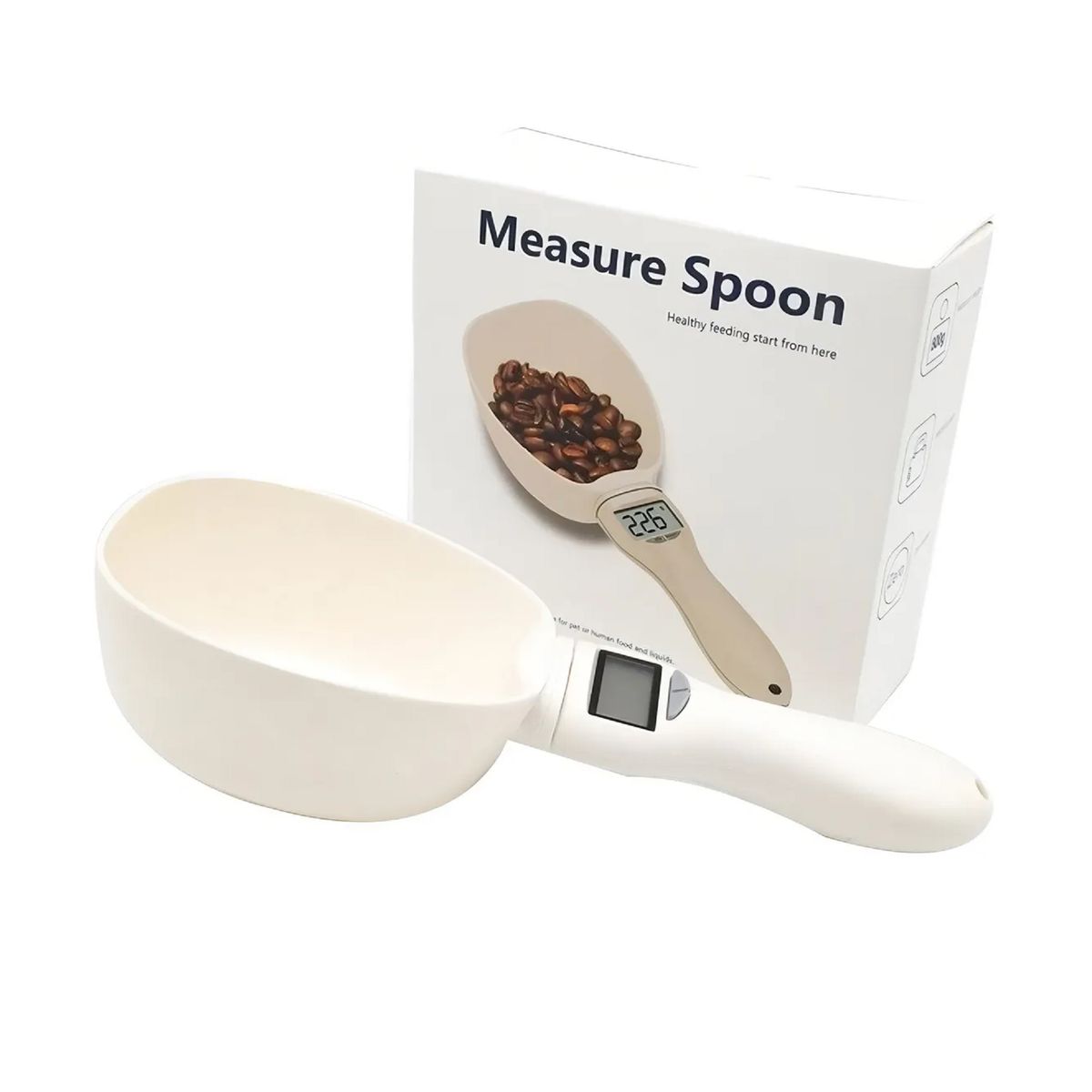 GENERICO - Cuchara Taza Grande Balanza Medidora De Alimentos Multiusos