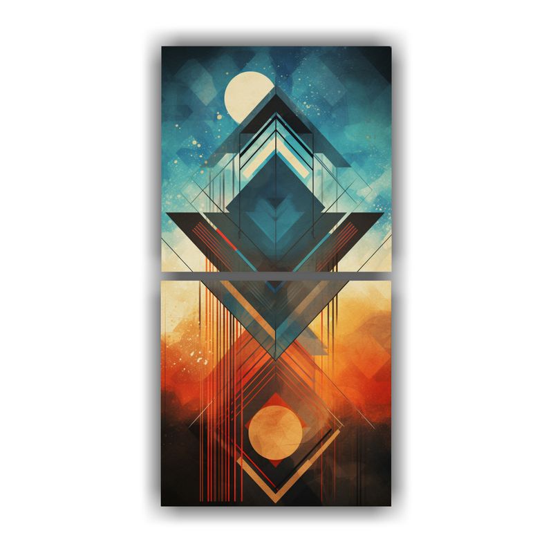 GENERICO - Artes De Pared Abstractas Para Inspiración 20x40 Cm