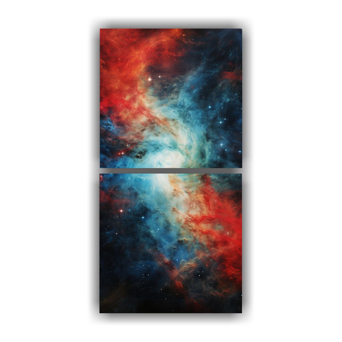 GENERICO - Conjunto 2 Lienzos Finas Líneas Salón 30x60 Cm