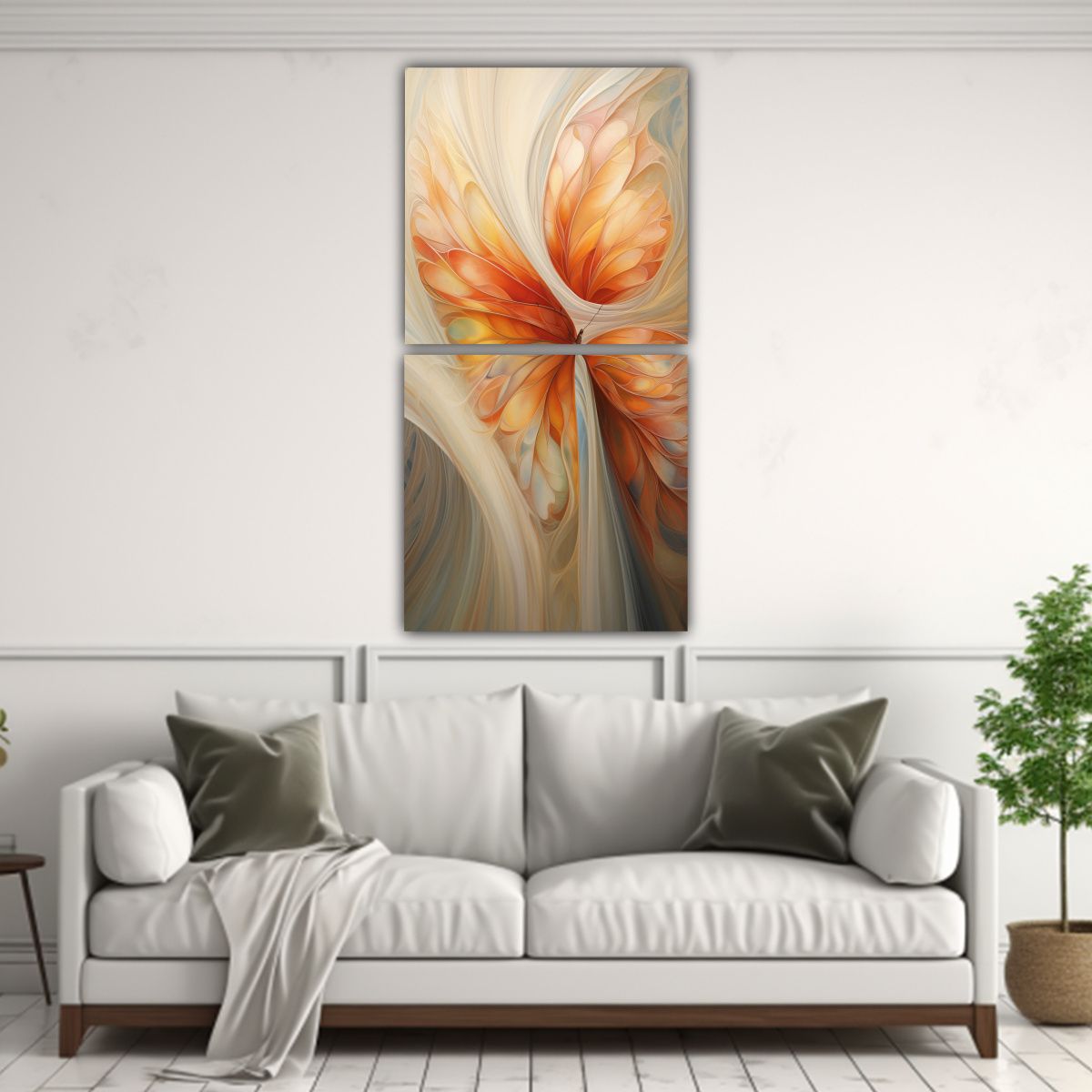 GENERICO - Cuadros Impresos Composición Dinámica De 30x60 Cm