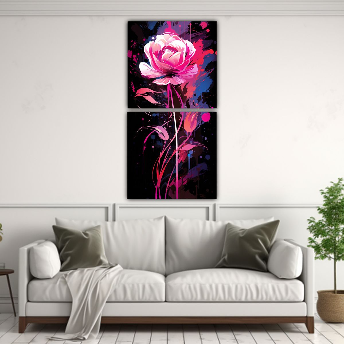GENERICO - Pinturas Decorativas Estilo Neonoir Con 20x40 Cm