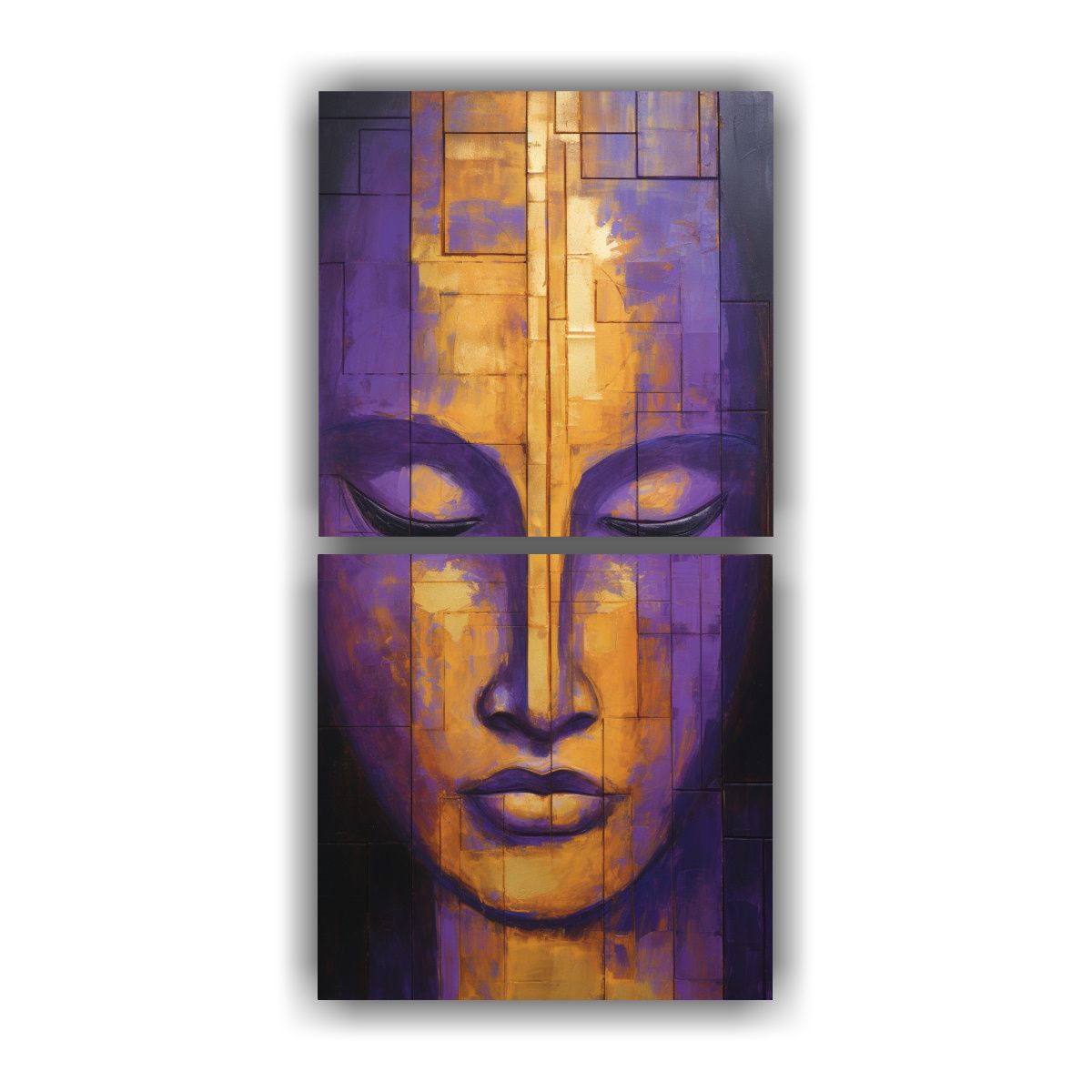 GENERICO - Set De 2 Telas En Bastidor Colores Alegres 50x100 Cm