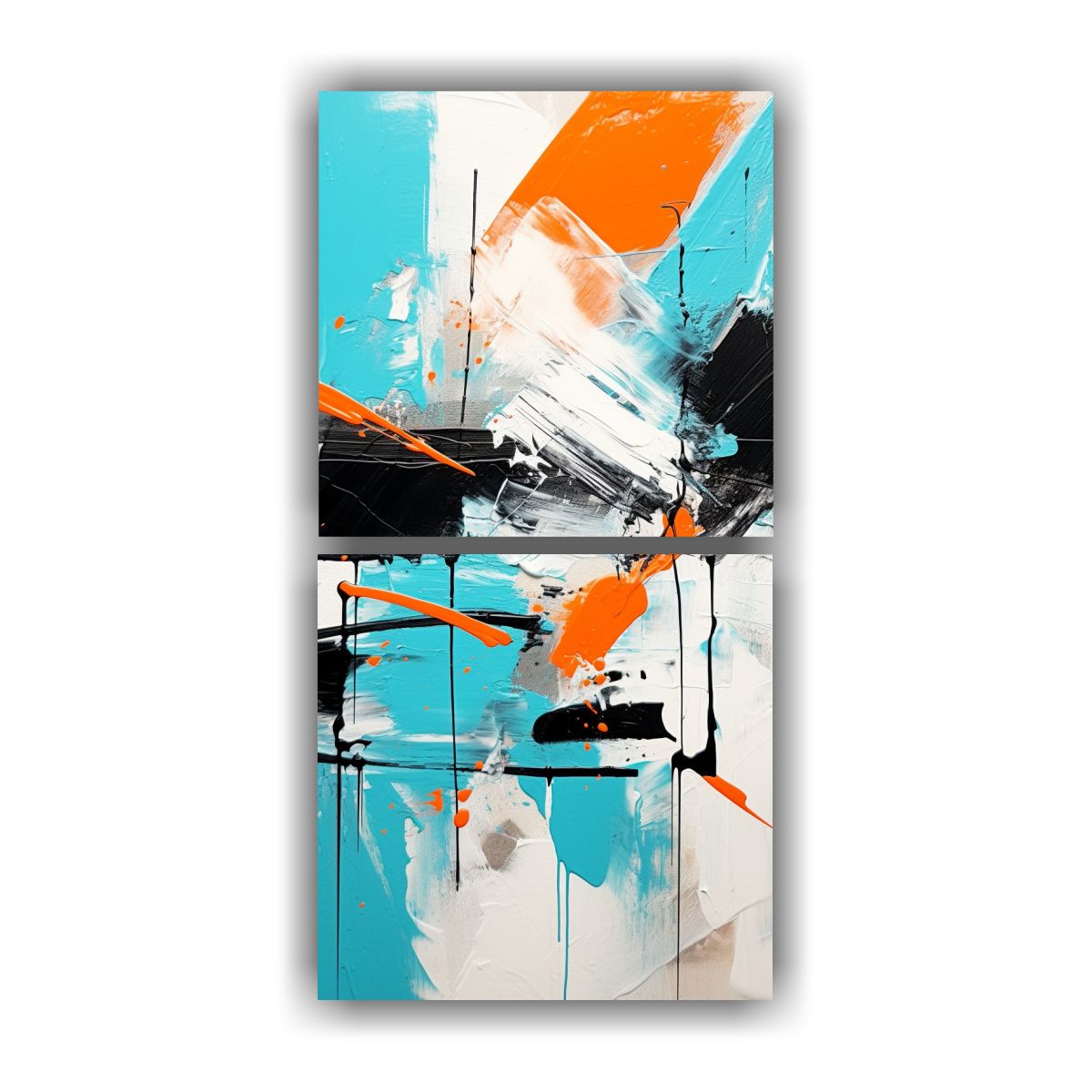 GENERICO - Pinturas Decorativas Abstractas Estilo Galería 50x100 Cm