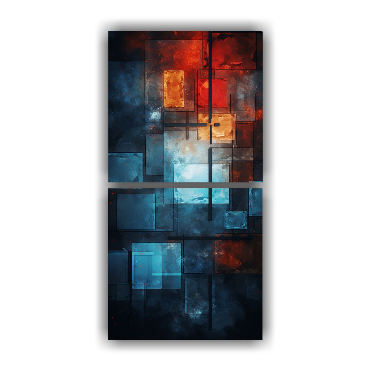 GENERICO - Pinturas Decorativas Abstractas Con Intrincados 60x120 Cm