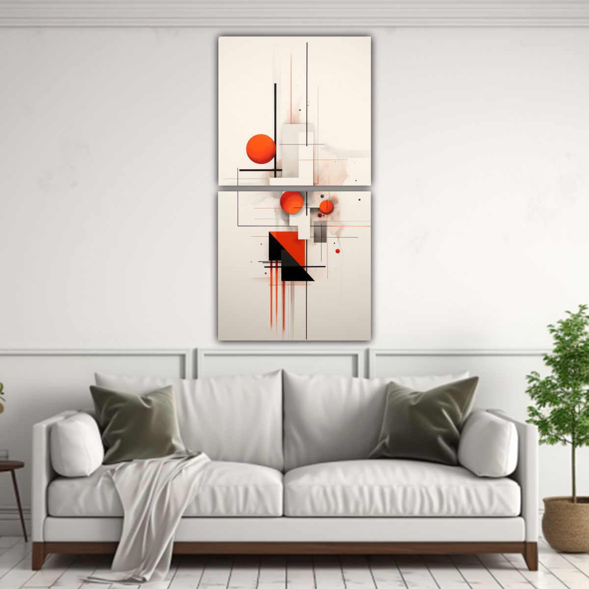 GENERICO - Cuadros Modernos Minimalistas Y Abstractos De 30x60 Cm