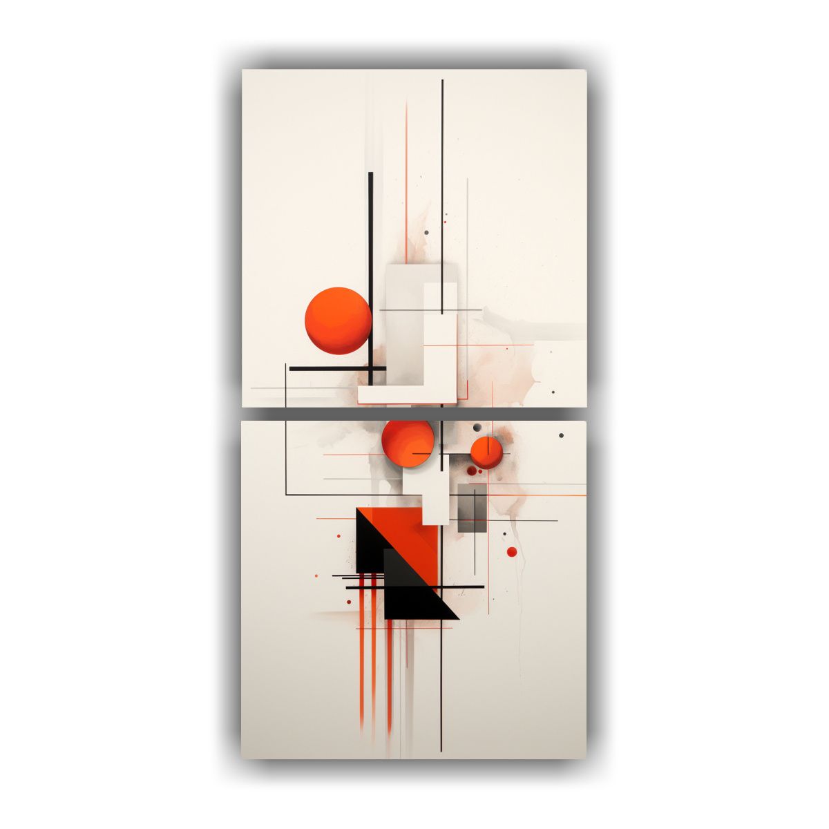 GENERICO - Cuadros Modernos Minimalistas Y Abstractos De 20x40 Cm