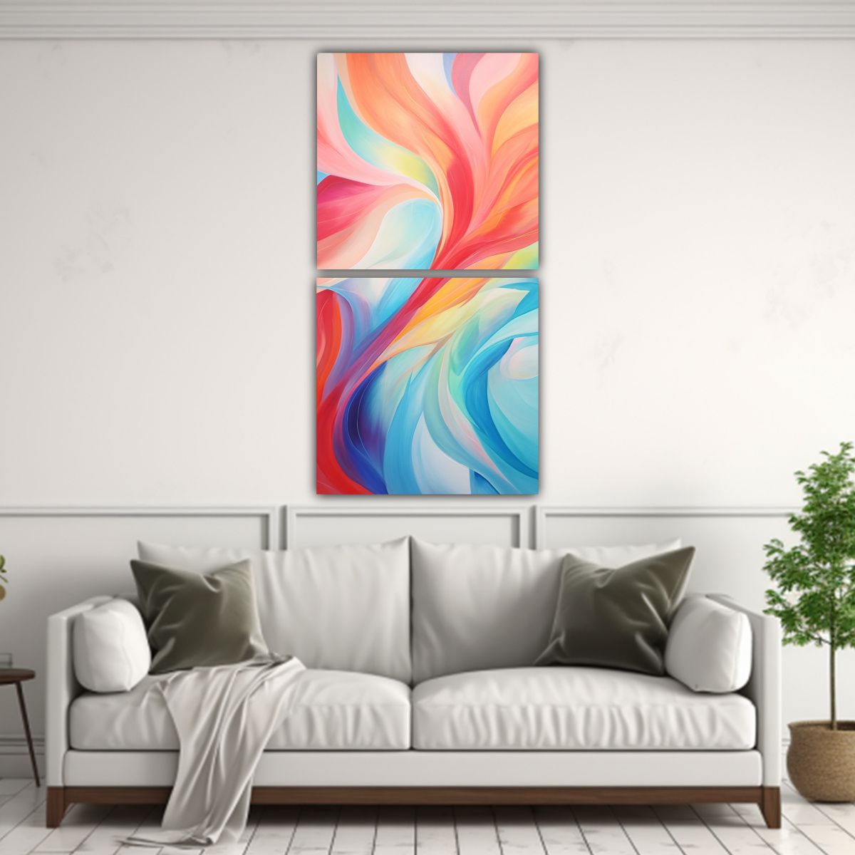 GENERICO - Pinturas Decorativas Interpretación Abstracta De 60x120 Cm