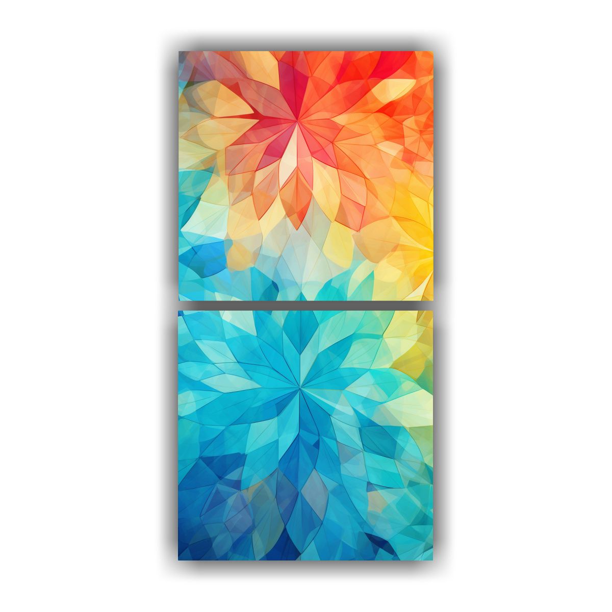 GENERICO - Cuadro Abstracto De Colores Inspirados En La 30x60 Cm