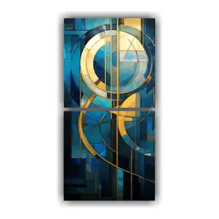 GENERICO - Artes De Pared Abstracto Geométrico - Poder 20x40 Cm