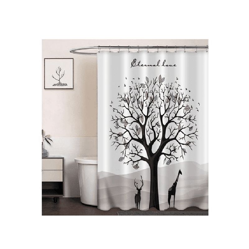 CARIBEE - Cortina Ducha Baño 180x180 Elegante