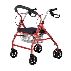 SDFIT - Burrito Andador Ortopedico Plegable Frenos 4 Ruedas JDZA-09