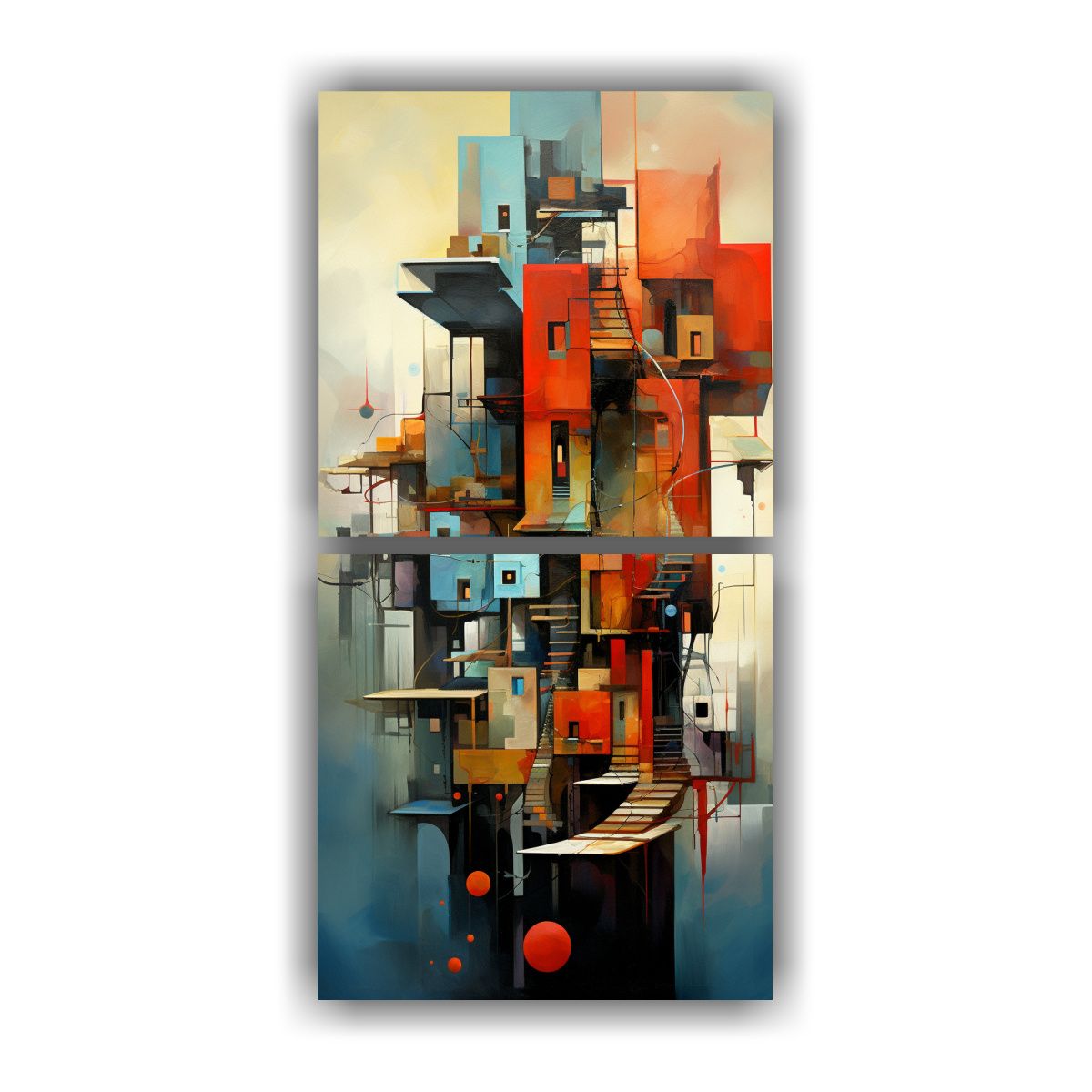 GENERICO - Pinturas Decorativas De Fusión Abstracta De 60x120 Cm