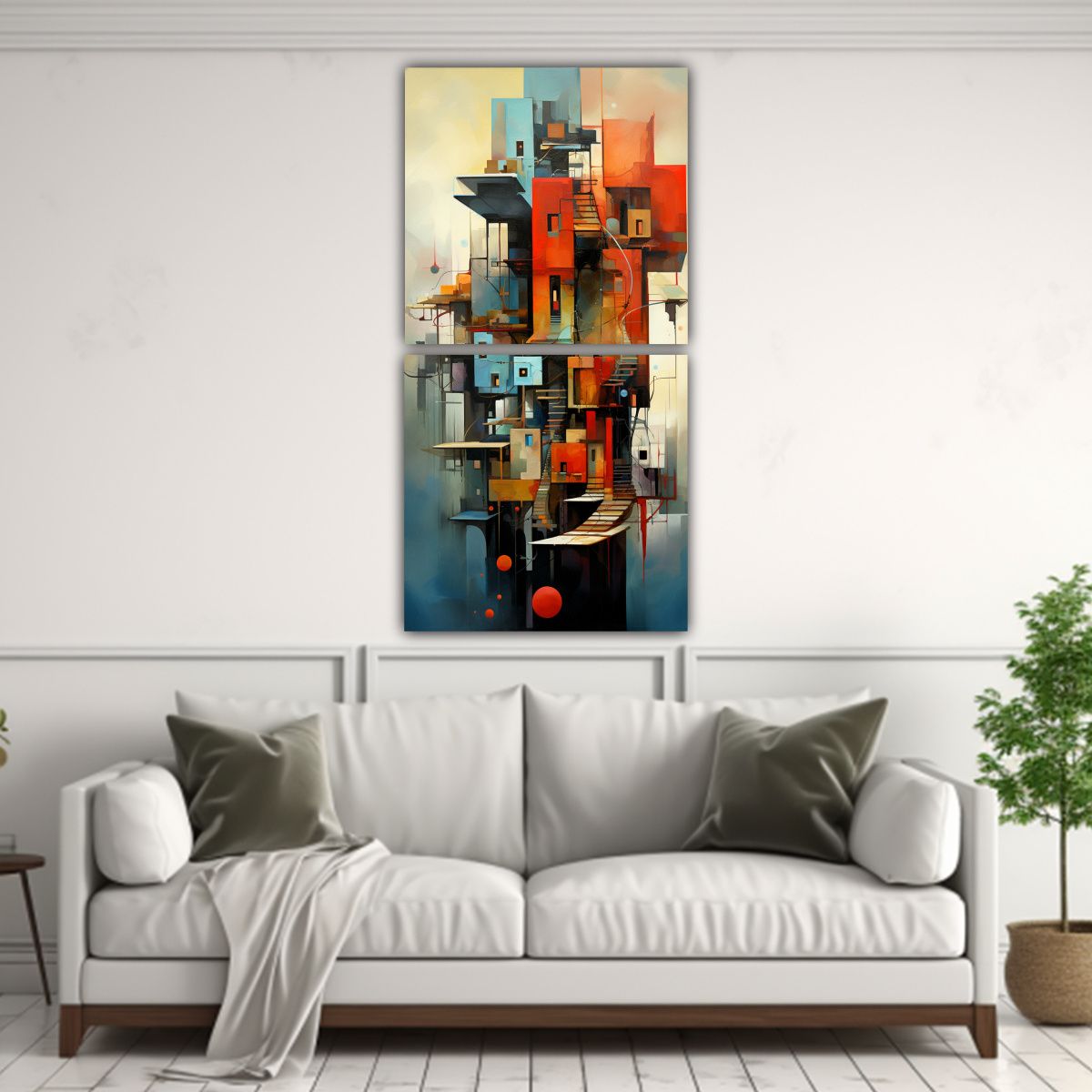 GENERICO - Pinturas Decorativas De Fusión Abstracta De 60x120 Cm