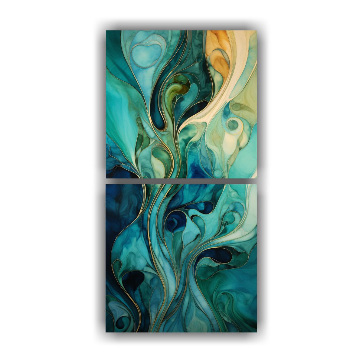 GENERICO - Pinturas Abstractas De Pared Con Motivos De 20x40 Cm