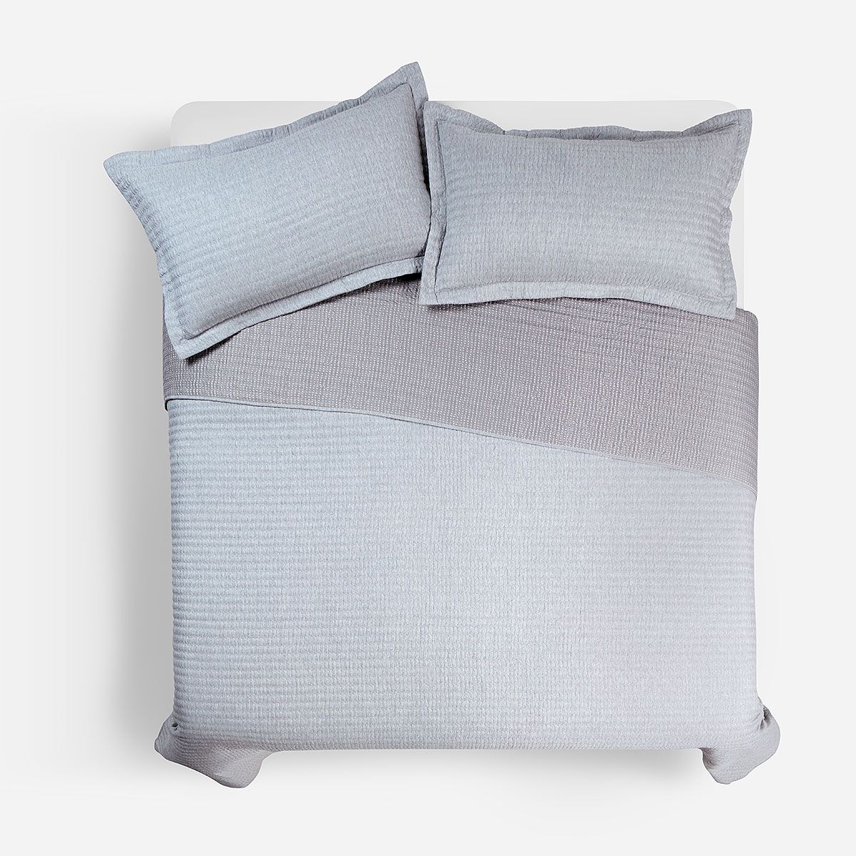 ROSEN - Cobertor Supersoft Gris Melange 2 Plazas