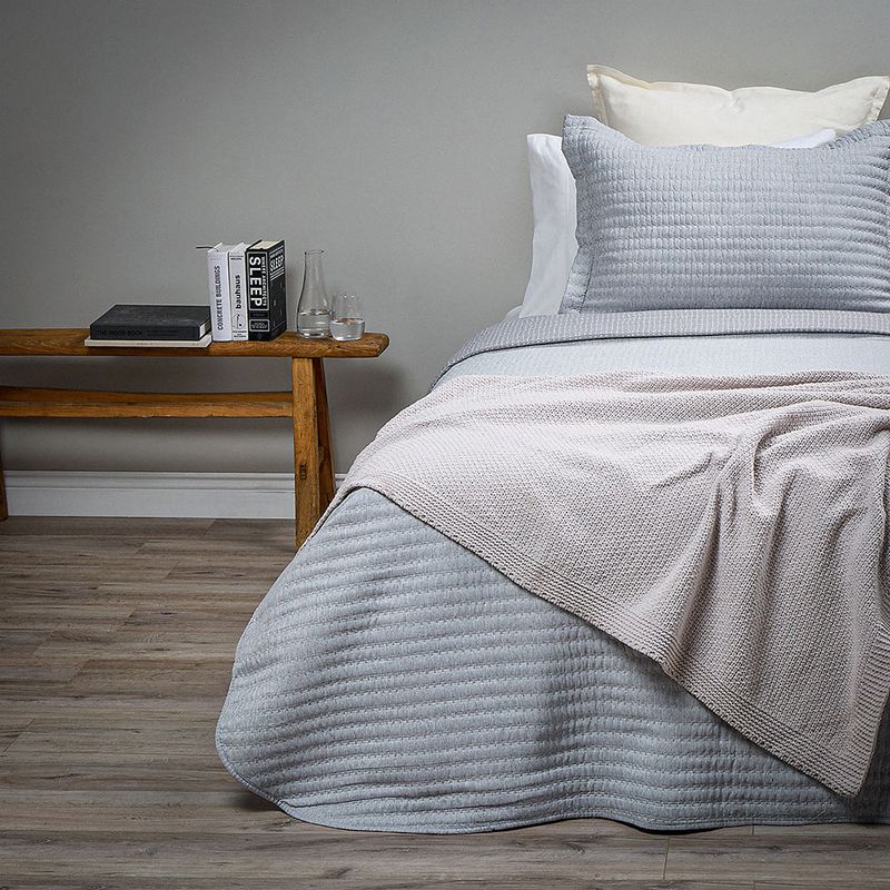 ROSEN - Cobertor Supersoft Gris Melange 1,5 Plazas