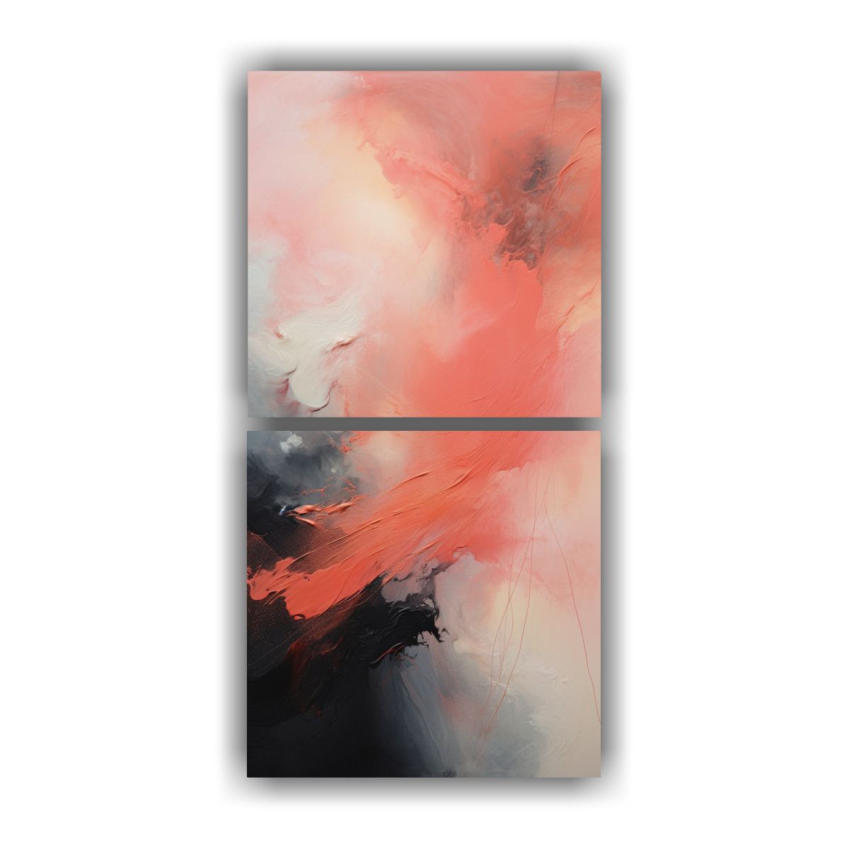 GENERICO - Cuadros Patron Intenso Abstracto Pintura 20x40 Cm