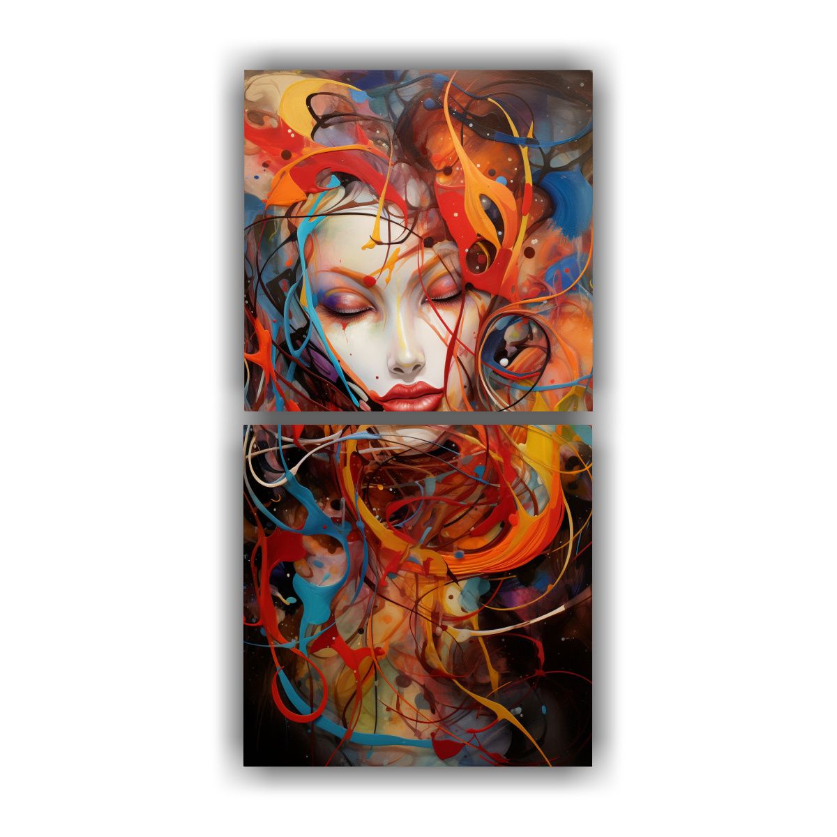 GENERICO - Dos Artes Pintura Decorativa De Ambiente 60x120 Cm