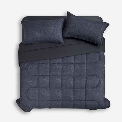 Imagen 2 del producto Plumón Cotton Grafito 2 Plazas