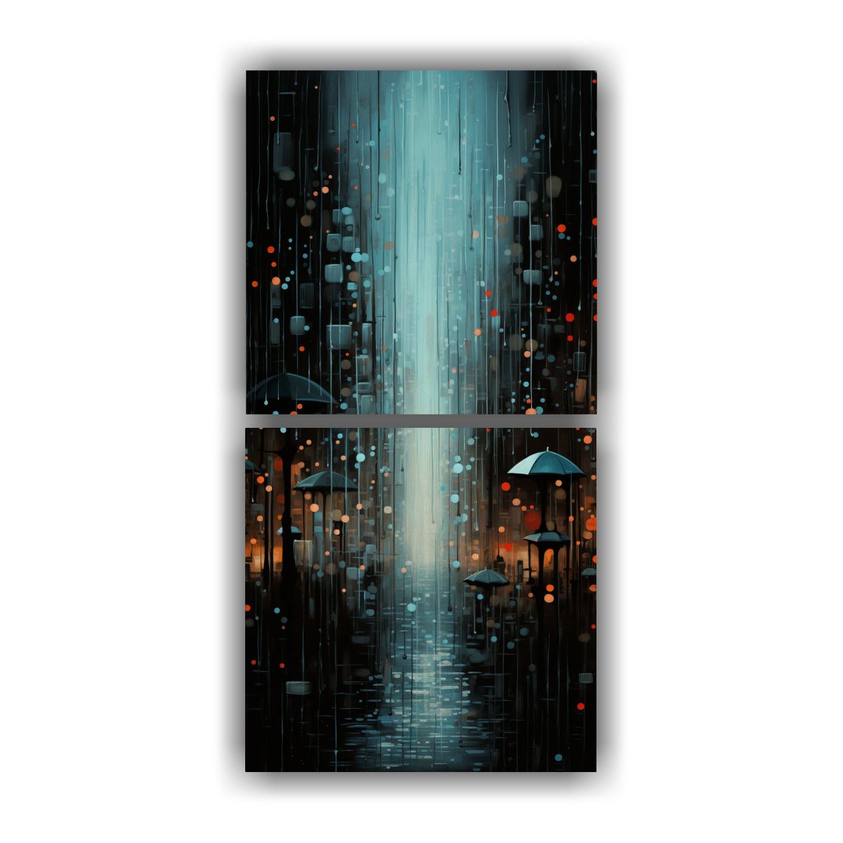 GENERICO - Pinturas Decorativas Abstractas De Dos Hermosos 30x60 Cm