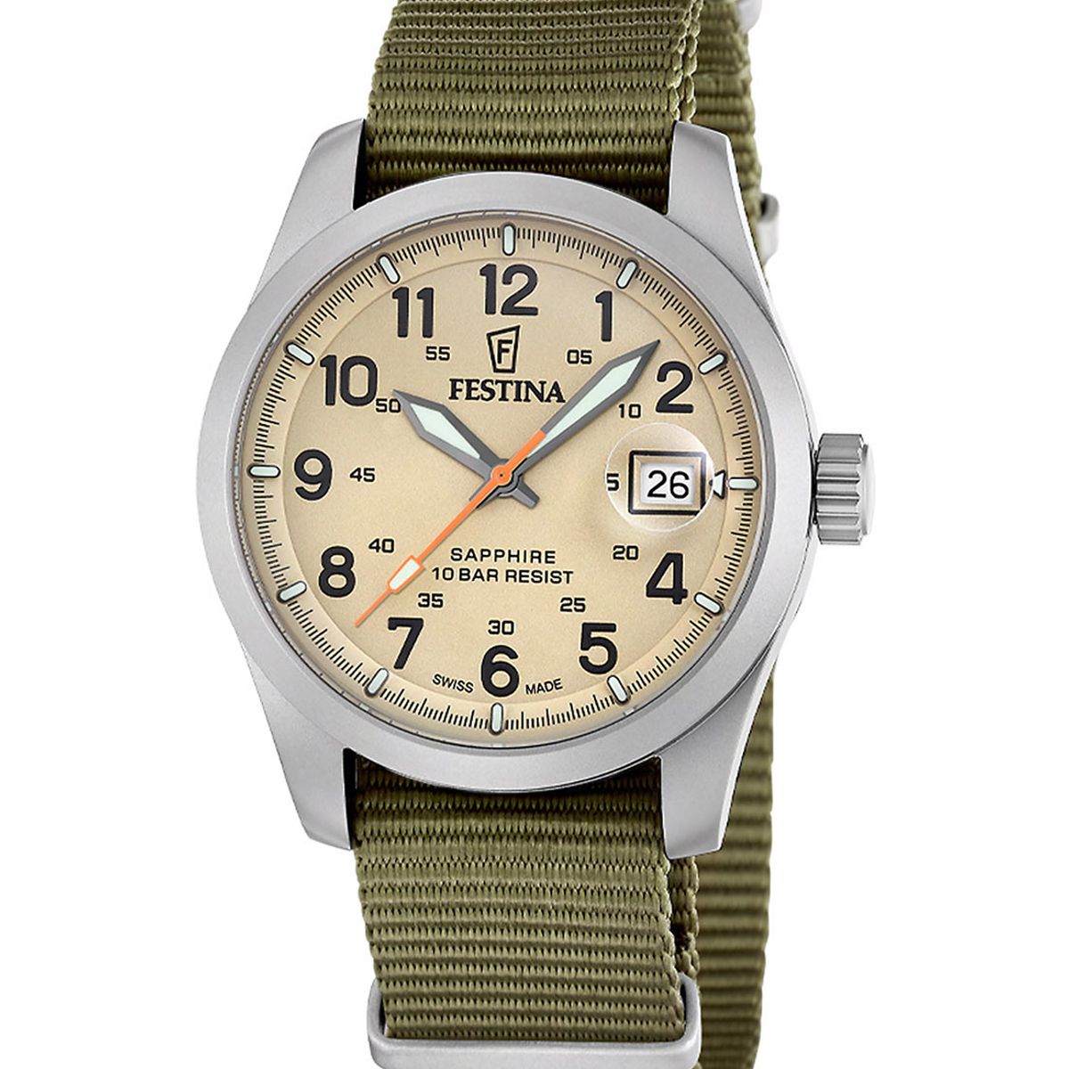 FESTINA SWISS - Reloj F20082/1 Festina Swiss Marrón Hombre Field Watches