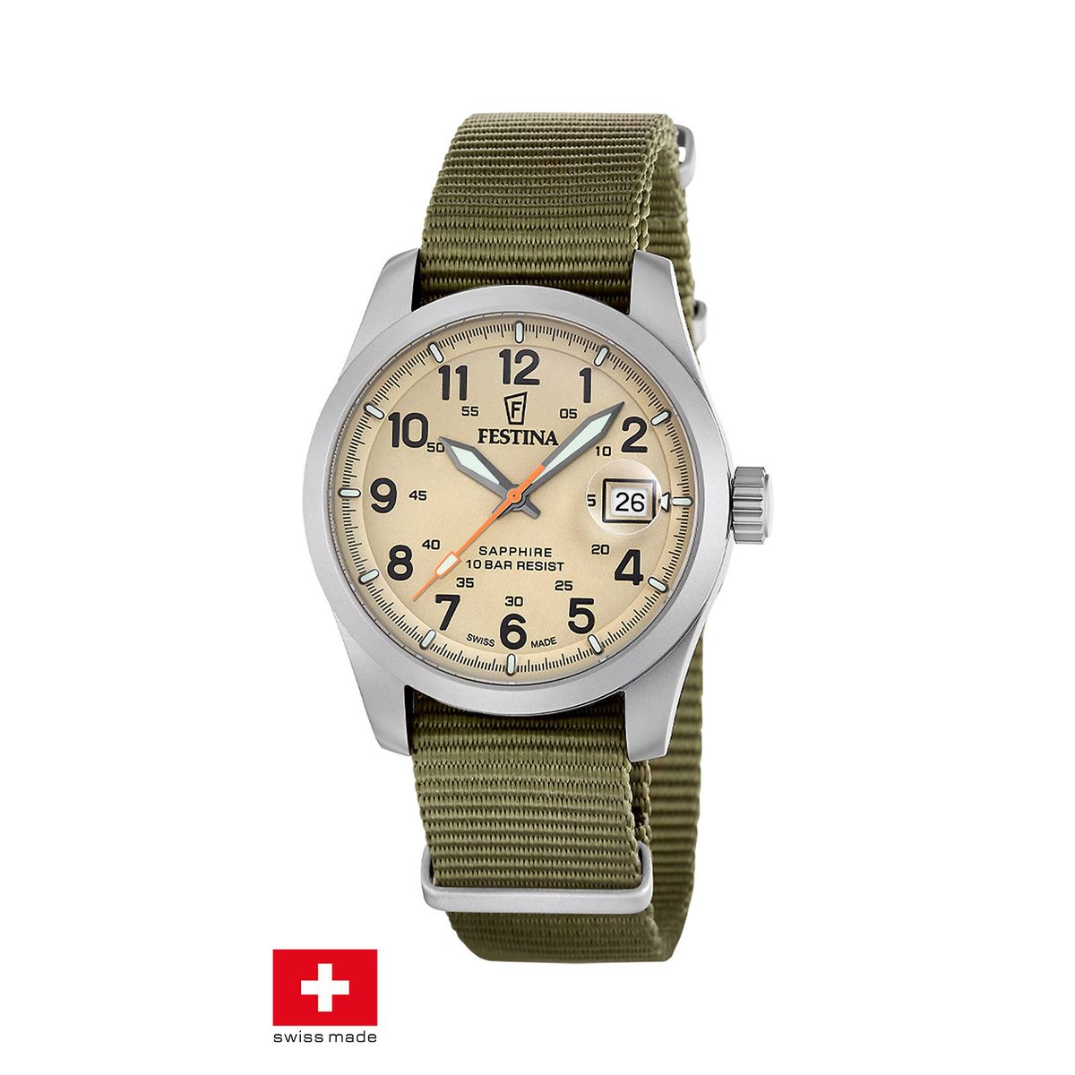 FESTINA SWISS - Reloj F20082/1 Festina Swiss Marrón Hombre Field Watches