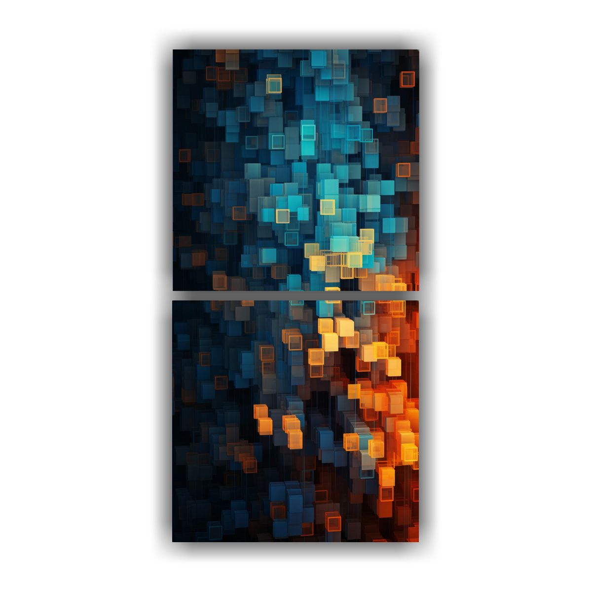 GENERICO - Pintura Decorativa Abstracta Luminosidad Moderna 60x120 Cm