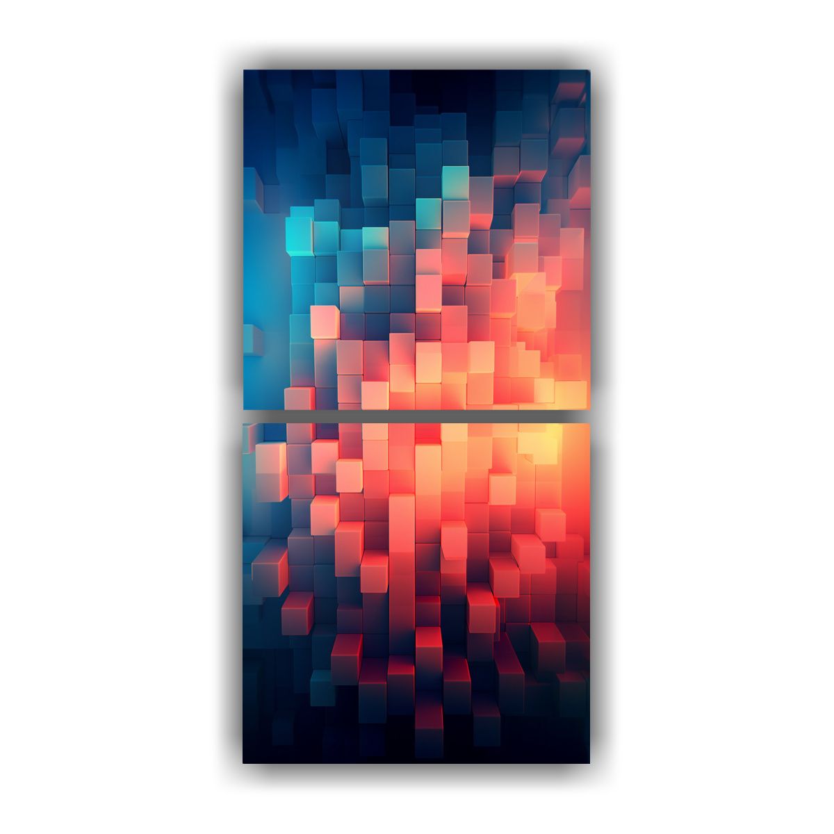 GENERICO - Conjunto De 2 Lienzos Inspiradores Con Diseño De 50x100 Cm