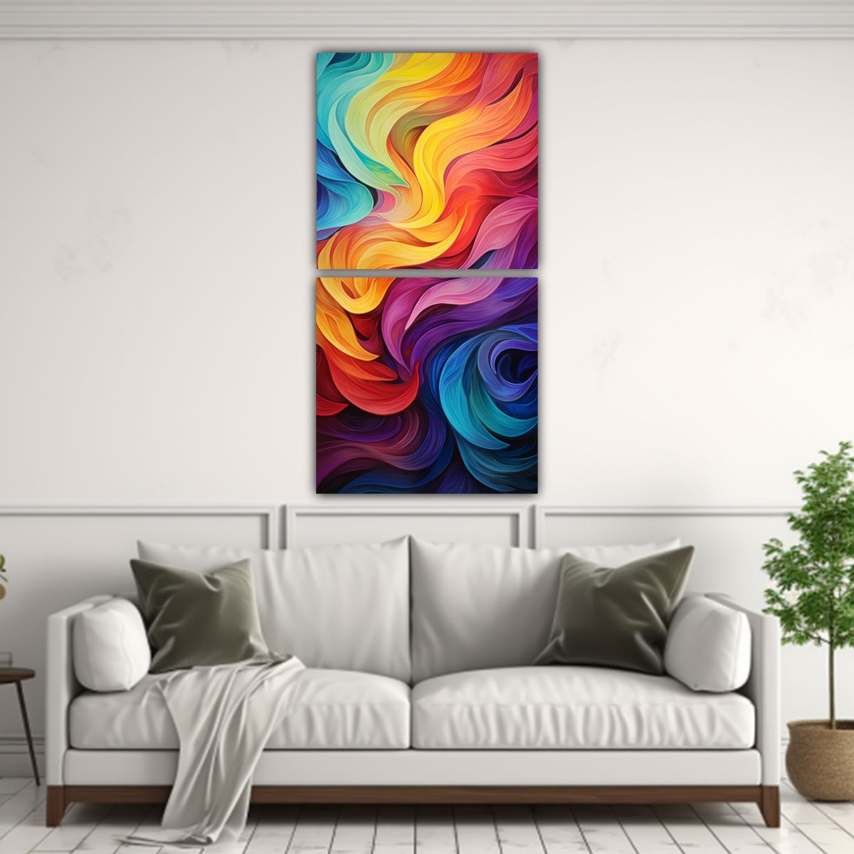 GENERICO - Cuadros Creativa Sensibilidad Artística Patrones 50x100 Cm