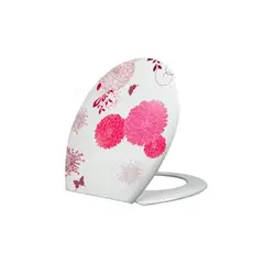 CARIBEE - Tapa de Inodoro Baño WC Asiento Rosa