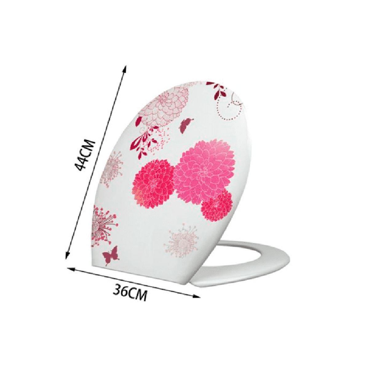 CARIBEE - Tapa de Inodoro Baño WC Asiento Rosa