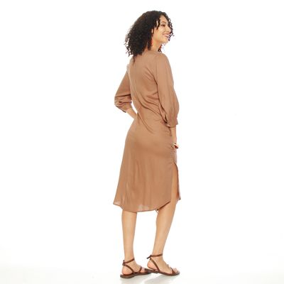 Imagen 2 del producto VESTIDO MANGA 34 SOLIDO ESCOTE V