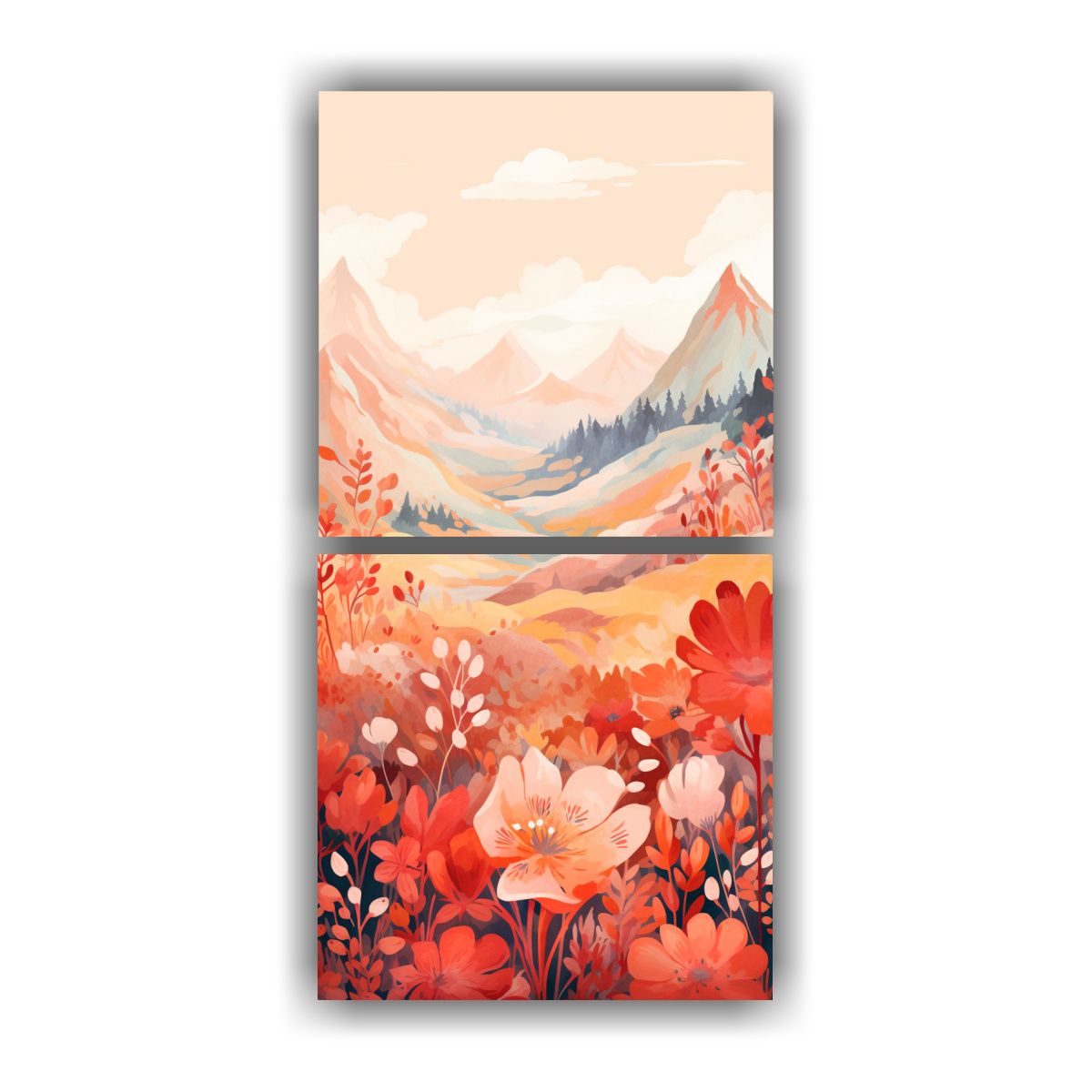 GENERICO - Artes De Pared Modernos Inspirados En El Diseño 30x60 Cm