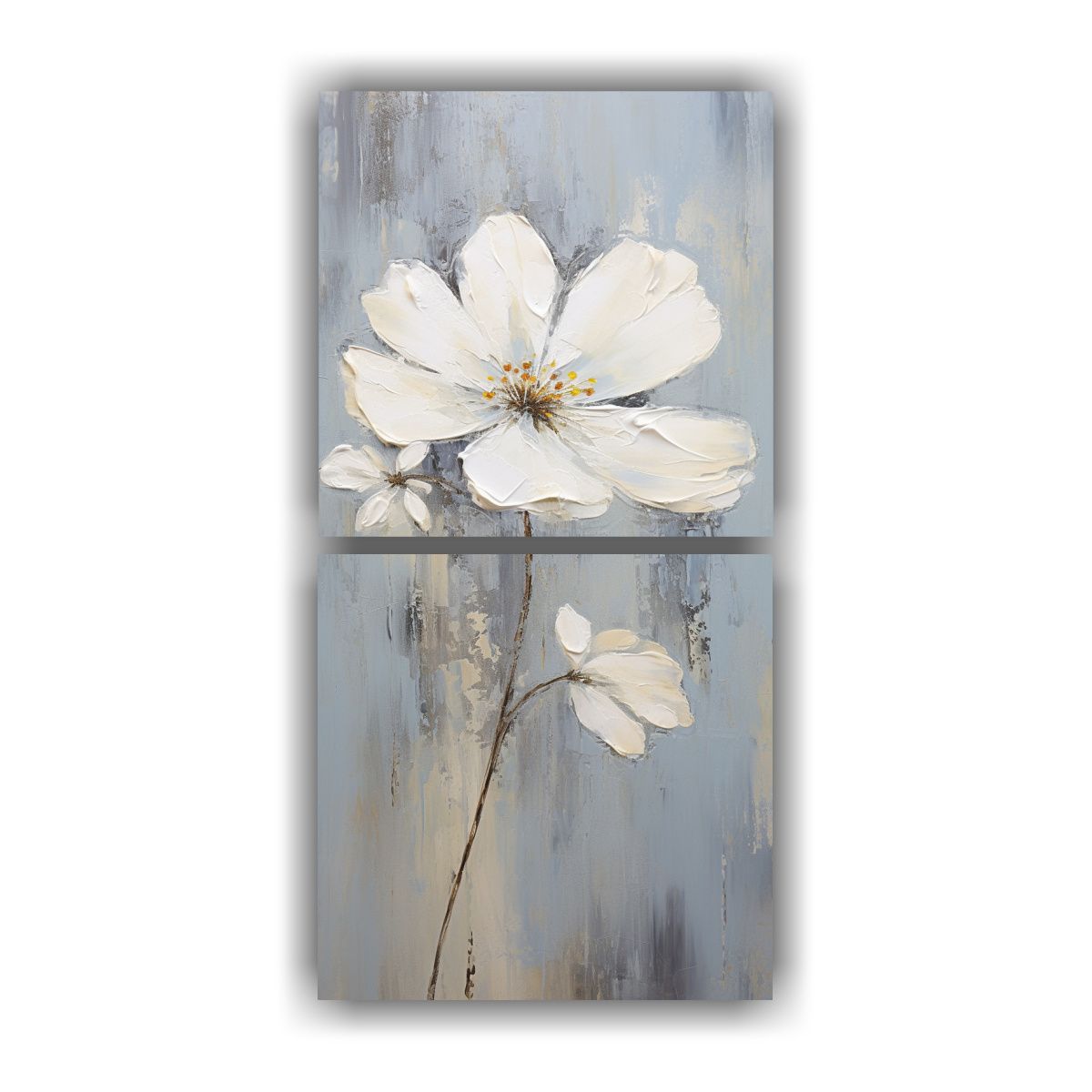 GENERICO - Pintura En Lienzo Estilo Naturaleza Viva Flor 20x40 Cm